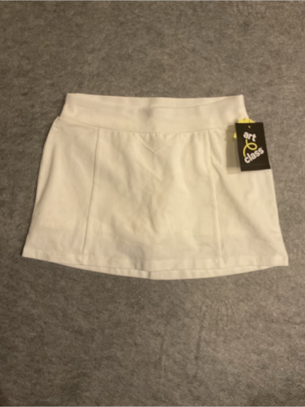 NWT Girls Knit Skort Art Class White Size L 10/12